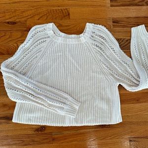 Size Medium ~ American Eagle Cropped Sweater (White)